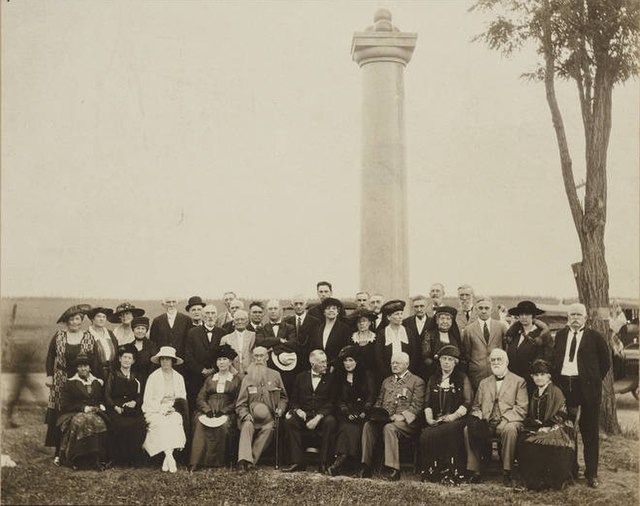 Monument dedication to S. D. Ramseur at Cedar Creek Battlefield near Middletown, Virginia, 1920