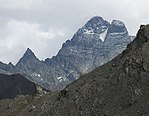 Monte Viso, first climbed by Mathews, Jacomb and Croz in 1861