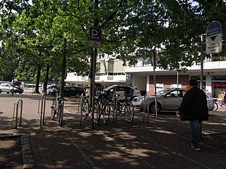 Motorradparkplatz in Nordhorn am Parkplatz Schweinemarkt