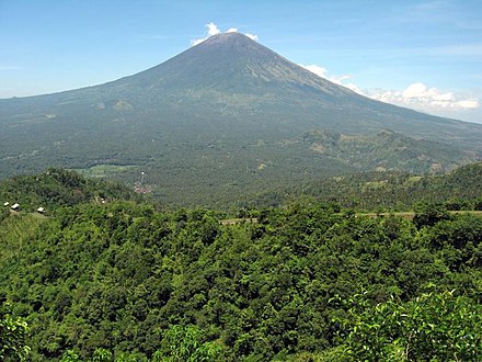 Mount Agung viewed from the east