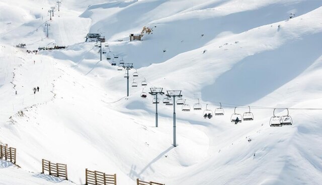 Mzaar Kfardebian Ski Resort in Lebanon