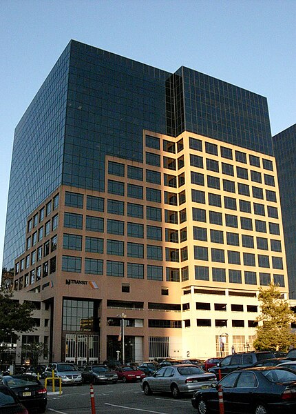 NJ Transit's headquarters at Penn Plaza East in Newark