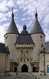 The ''Porte de la Craffe'' gate, in the ''Ville vieille''.