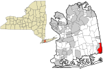 Nassau County New York incorporated and unincorporated areas East Massapequa highlighted.svg