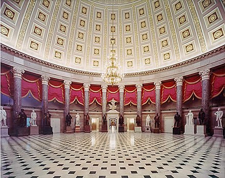 National Statuary Hall, said to be haunted by a number of former members of Congress