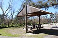 Picnic table and shelter