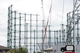 Nechells gasometer demolition 2015 -32