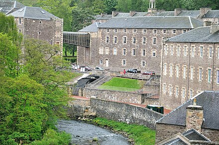 New Lanark mills were powered by the Clyde