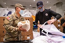 New York National Guard Assisting Volunteers packing turkeys for families facing food insecurity New York National Guard Assisting Volunteers.jpg