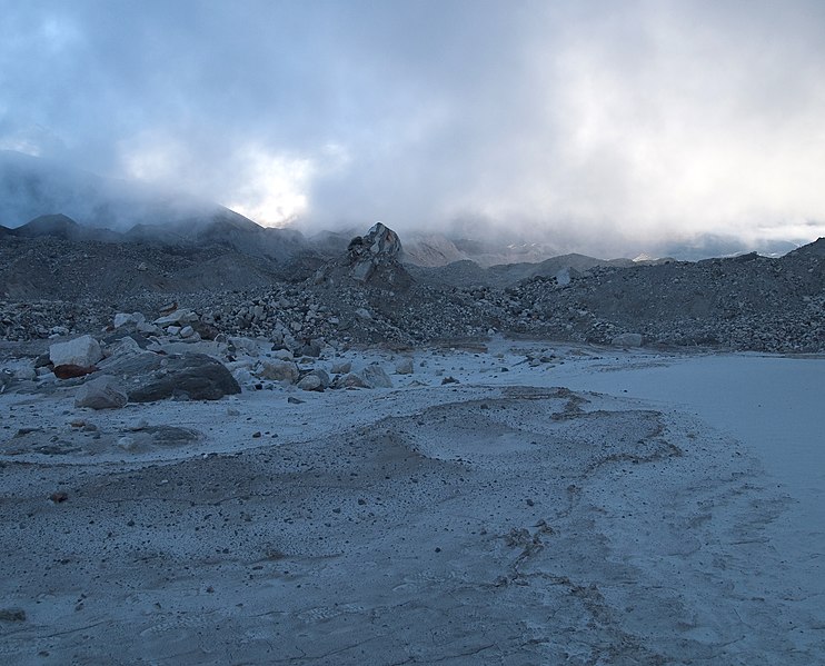 File:Ngozumpa Glacier, Sand, Nepal.jpg