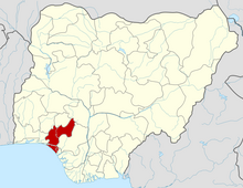 Nijerya Ondo Eyaleti map.png