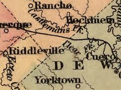 Nixon-Rancho-Clear Fork, Texas area in 1873.jpg