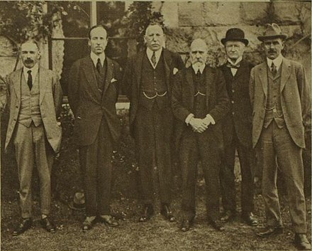 James Craig (centre) with members of the first government of Northern Ireland