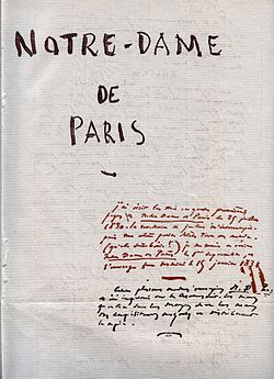 Notre Dame de Paris Victor Hugo Manuscrit 1.jpg