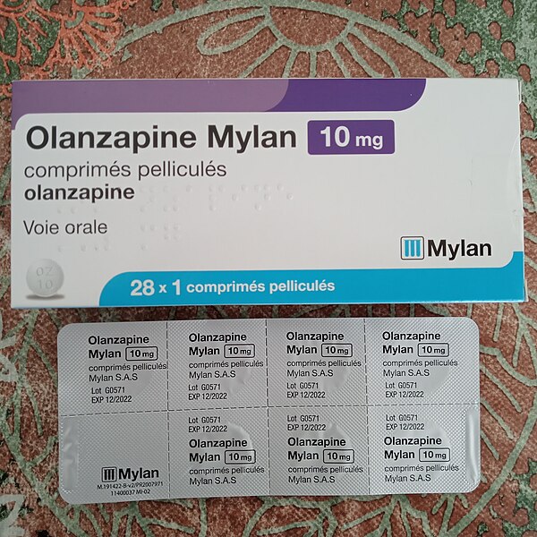File:Olanzapine Mylan 10mg comprimés pelliculés.jpg