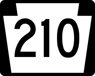 <span class="mw-page-title-main">Pennsylvania Route 210</span> State highway in Pennsylvania, US