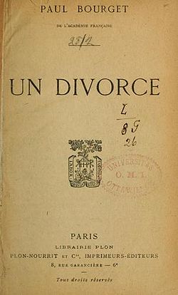 Illustratieve afbeelding van het artikel A divorce