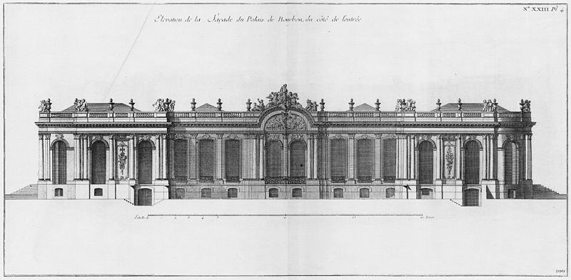 File:Palais de Bourbon - Élévation du côté de l'entrée - Architecture françoise Tome1 Livre2 Ch23 Pl4.jpg