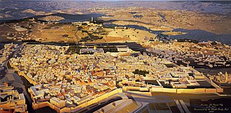 Panorama of Jerusalem (2000), part of the House of Peace series Panorama of Jerusalem - Khalili.jpg