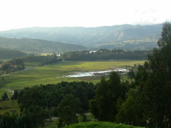 The area around Tundama was filled with small lakes of which some bloody evidences remain