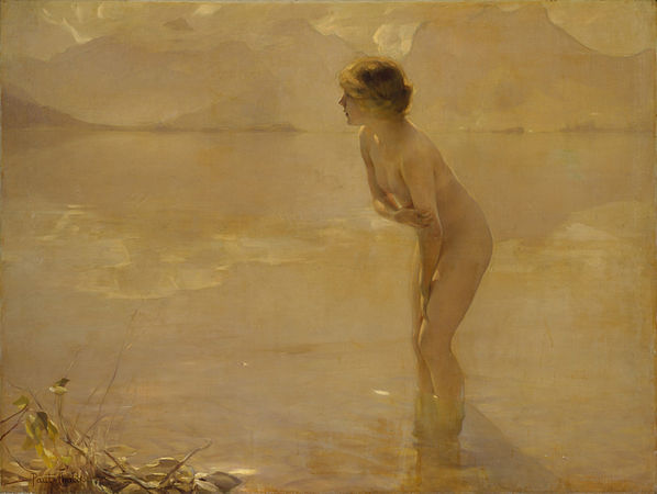 圖為保羅·沙巴所繪的《九月之晨》，現藏於美國紐約的大都會藝術博物館。