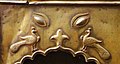 భారతదేశంలోని పశ్చిమ బెంగాల్, సియర్సోల్ రాజ్బరి యొక్క ఇత్తడి రథంపై నెమలి