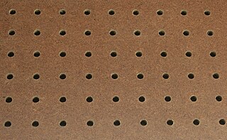 Perforated hardboard