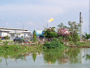 Campo de produção de GNV em Wirakanan (Java Ocidental, Indonésia).