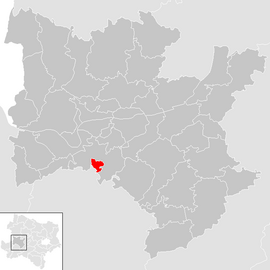 Poloha obce Petzenkirchen v okrese Melk (klikacia mapa)