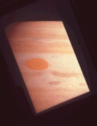 De Grote Rode Vlek afgebeeld door Pioneer 11