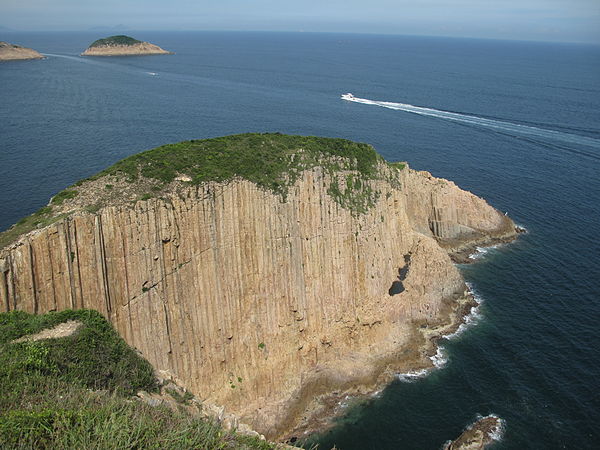 Po Pin Chau, a stack island near the High Island Reservoir East Dam