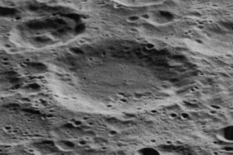 Oblique Lunar Orbiter 5 image, facing west Polzunov crater 5163 med.jpg