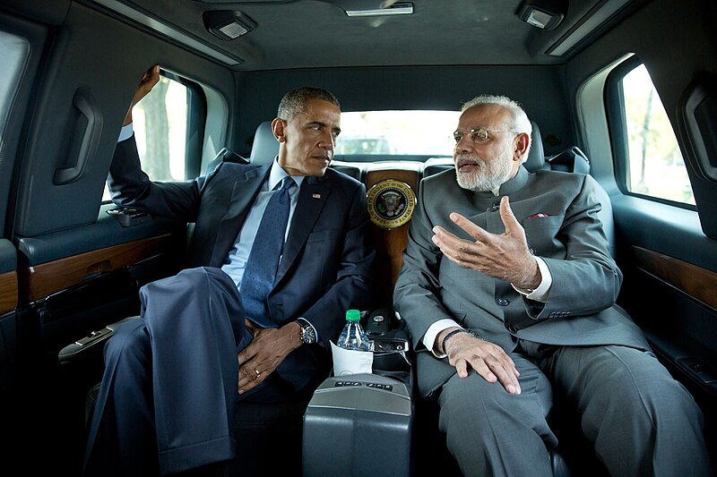 File:President Barack Obama and Prime Minister Narendra Modi of India en-route to the Martin Luther King, Jr. memorial on the National Mall in Washington, D.C., Sept. 30, 2014.jpg