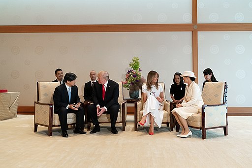 President Trump and First Lady Melania Trump at the Imperial Palace (47958716021)