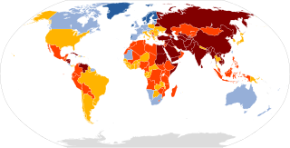 <span class="mw-page-title-main">World Press Freedom Index</span> Reporters Without Borders assessment of countries press freedom