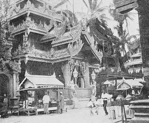 Fig. 69. Shwe Dagôn Pagoda platform.