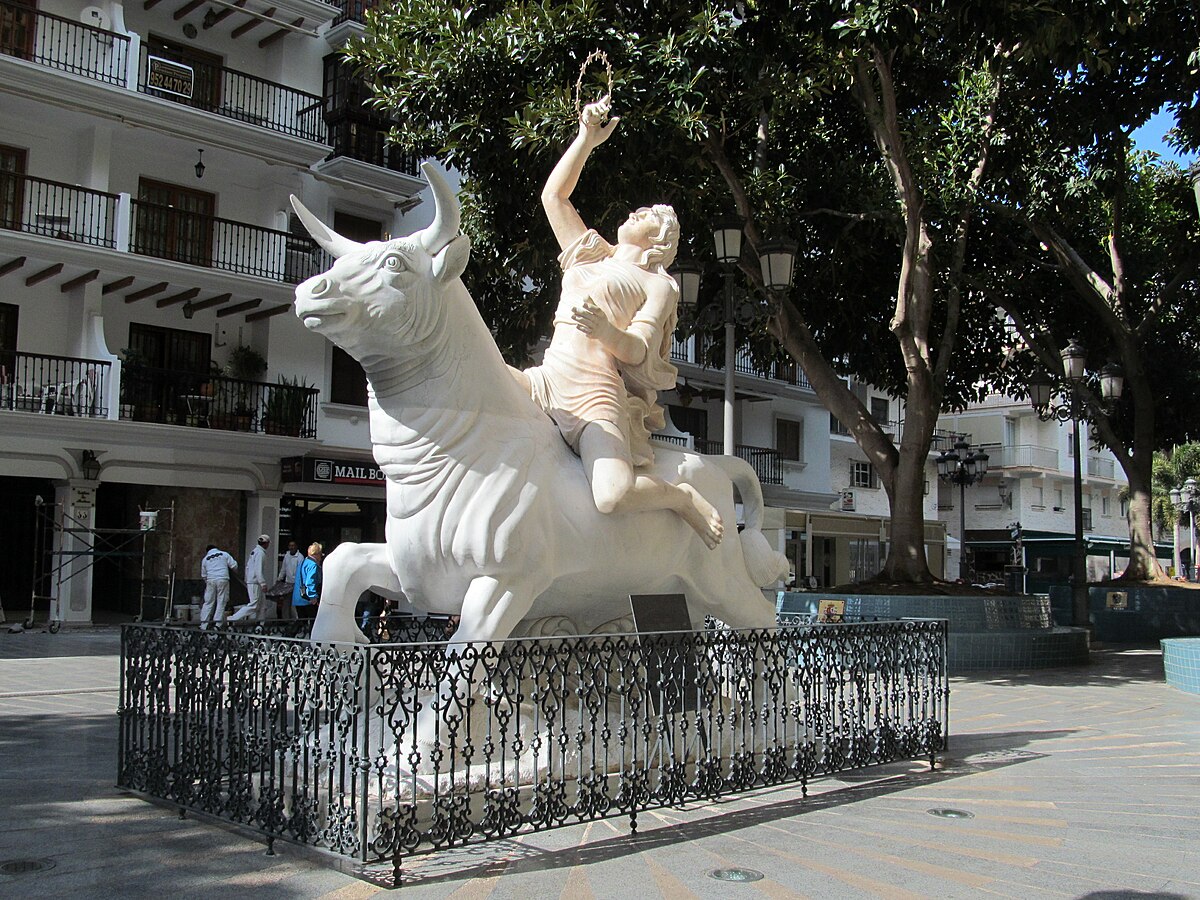 european union symbol woman on bull