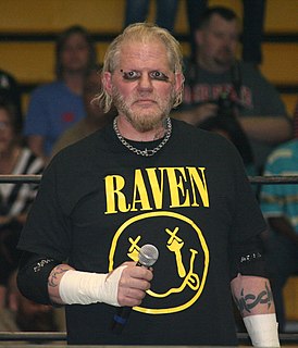 Raven (wrestler) American professional wrestler, actor and podcaster