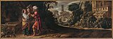 Ревекка и Элизиер у колодца. 1612. Дерево, масло. Частное собрание