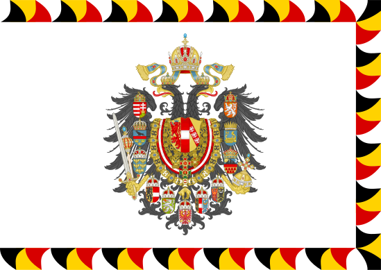 File:Regimental Flag of the Imperial-Royal Landwehr, Cerimonial Flag of the Gardebataillon and Standard of the Common Army (Obverse).svg