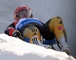 Deutsch: Vorletztes Saisonrennen im Rennrodel-Weltcup der Saison 2014/15 vom 19. bis 22. Februar 2015 in Altenberg/Erzgebirge. Tag 2: Freitagstraining. English: Luge world cup race season 2014/15 in Altenberg/Germany, 19th to 22nd Februar 2015. Day 2: Friday trainings.