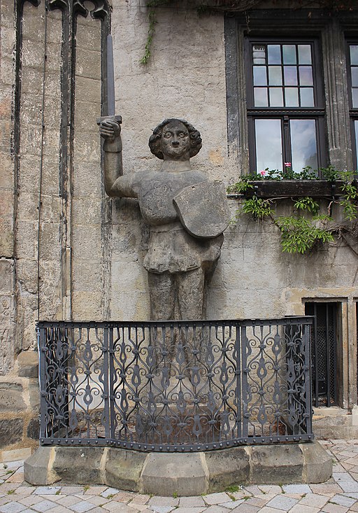 Roland-Statue am Rathaus in Quedlinburg. IMG 1284WI