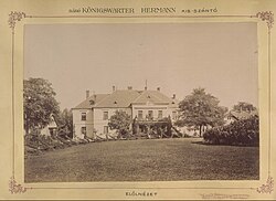 Románia, Kisszántó. Kőnigswarter Herman báró kastélyának elölnézete. A felvétel 1895-1899 között készült. - Fortepan 83467.jpg