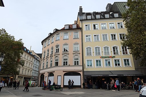 Rosenstraße 7 und Fürstenfelder Straße 13 München mit Vinzenzmurr 2023-10-23