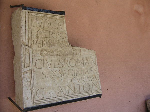 An inscription from the Sexaginta Prista fortress