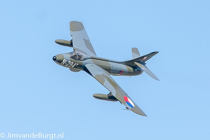 File:Royal Netherlands Air Force Hawker Hunter F.6A (N-294) at Kleine Brogel Air Base (1).jpg