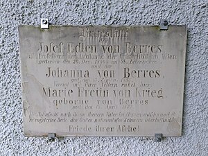 Ruhestätte von Josef von Berres in Weyer