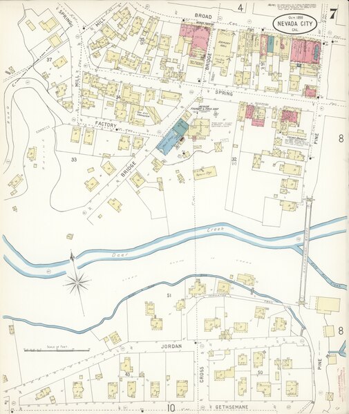 File:Sanborn Fire Insurance Map from Nevada City, Nevada County, California. LOC sanborn00711 003-7.tiff