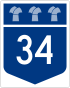 Escudo da rodovia 34