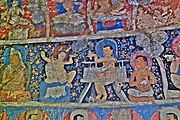 Buddhist frescos in Saspol caves / Ladakh, India